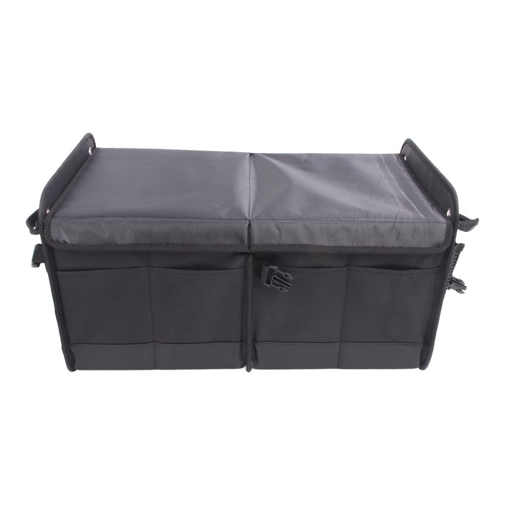 Car Trunk Storage Organizer Multifunctional Foldable Storage Box with Lid for Car SUV Sedan