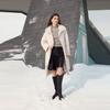 ELLE French Basic Minimalist Fashion Design Casual Versatile Long Sleeve Warm Puffer Jacket Women Outerwear L8WYL001