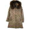 TATRAS LTA15A4399 Brown Quilted Down Coat with Fur Jacket 4 BrownUsed