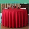 And White Polyester Red Round Tablecloth For Weddings And Banquets