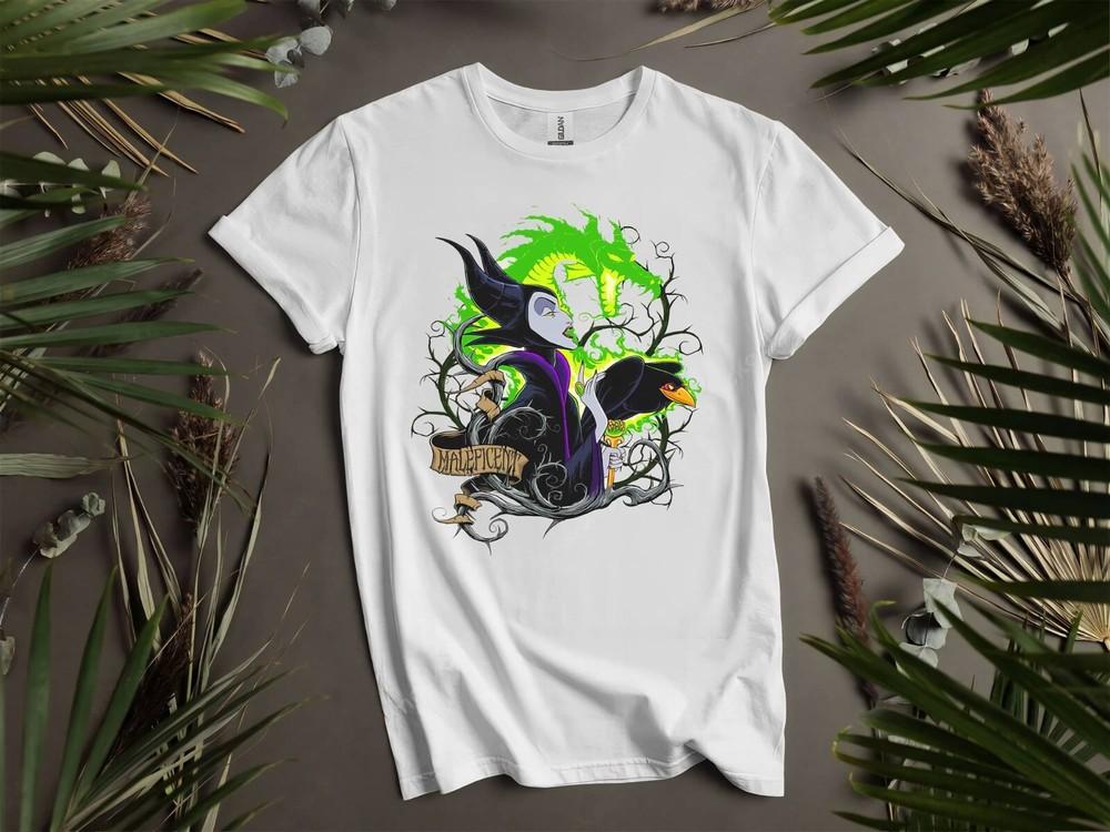 Sleeping Beauty Villains Maleficent T-shirt T Shirt Men Women Unisex Tshirt K731