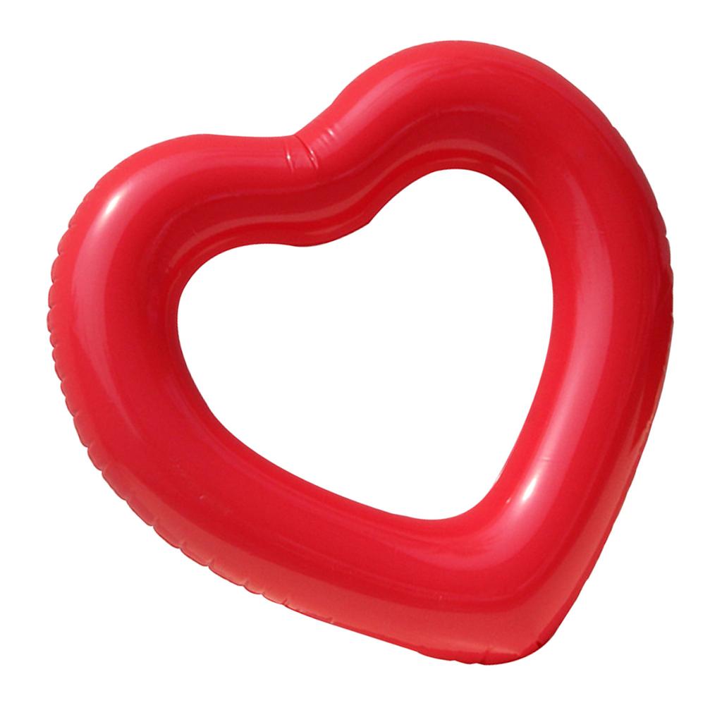 Heart Shape Inflatable Pool Float Swimming Rings Pool Tube Toy Beach Swimming Pool Float Parties Supplies for Kids