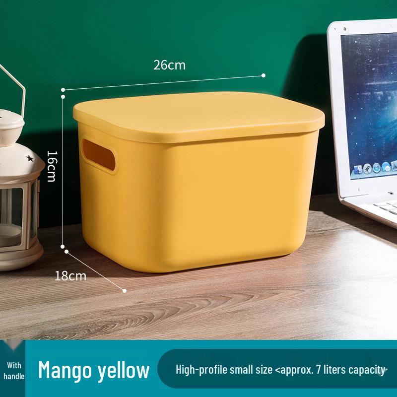 Colorful Macaron Storage Box Set - Dustproof Organizer for Bathroom, Bedroom, Cosmetics, Toys & More (5 Pieces)