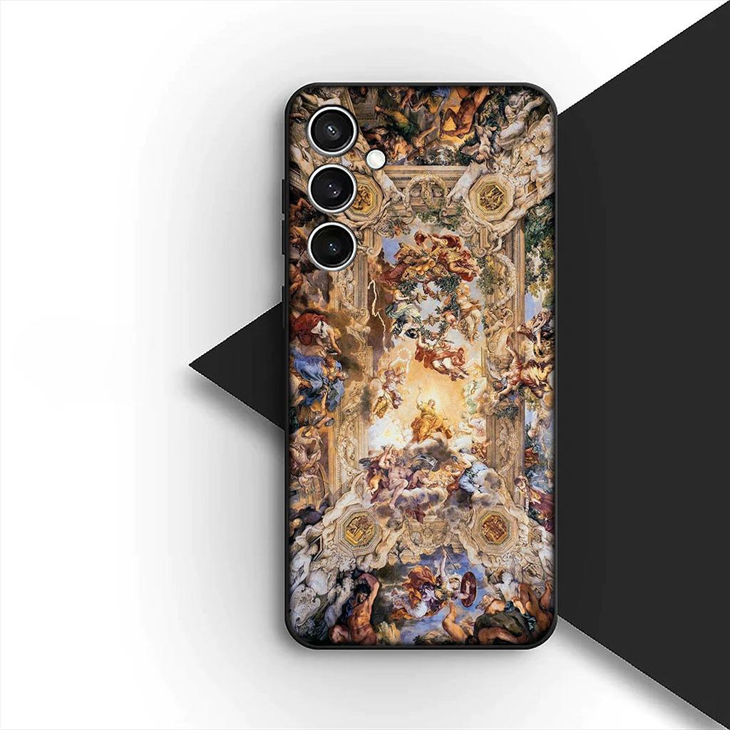 Cover for Motorola Moto G55 G45 G75 G85 G35 Edge 50 30 Fusion 40 NEO Ultra Pro Phone Case Fresco Michelangelo Creation of Adam