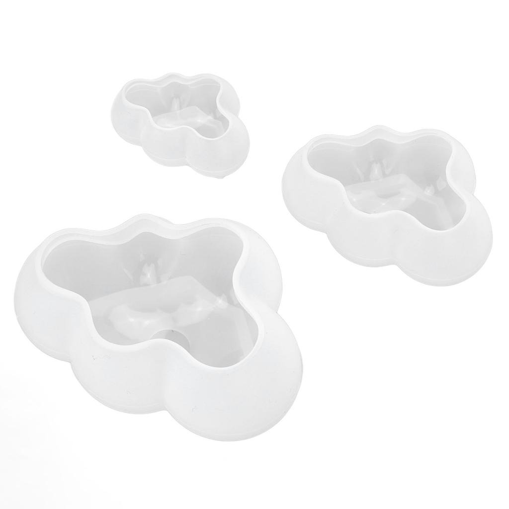 3Pcs Clouds Shape Silicone Mold Easy Demoulding Deformation Resistance Clouds Epoxy Resin Molds DIY Cakes Chocolates