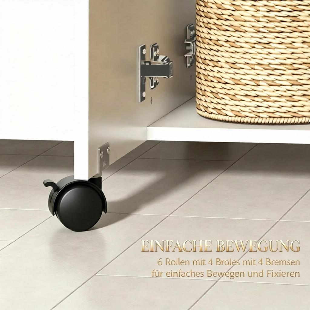 Folding Dining Table / Kitchen Table with 2 Fold-down Tabletops, 2 Drawers and 1 Cabinet (only with 1pc dining table)
