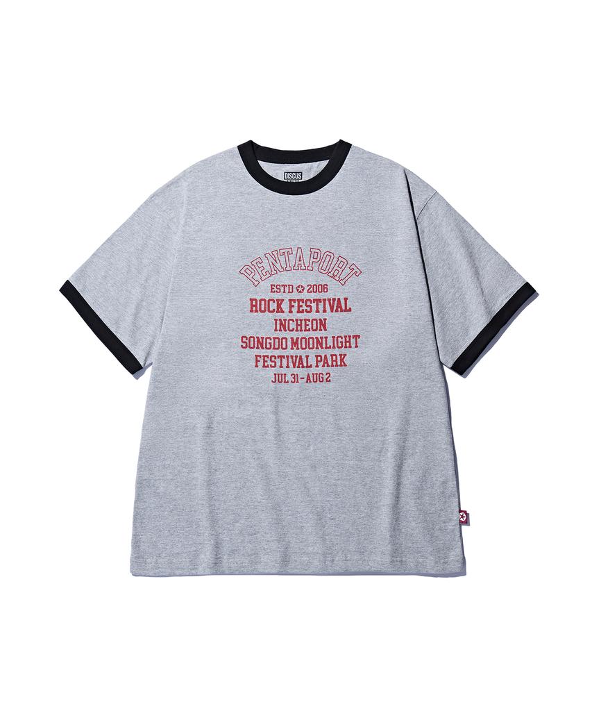 DISCUS ATHLETIC 2026 Pentaport Ringer T-Shirt Melange Grey