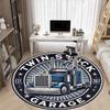 Twinstack Garage: Classic Truck Emblem StickerRound Non-Slip chair mat chair carpet for office Rugs for Office Decor Gift For Valentine's Day Mother's