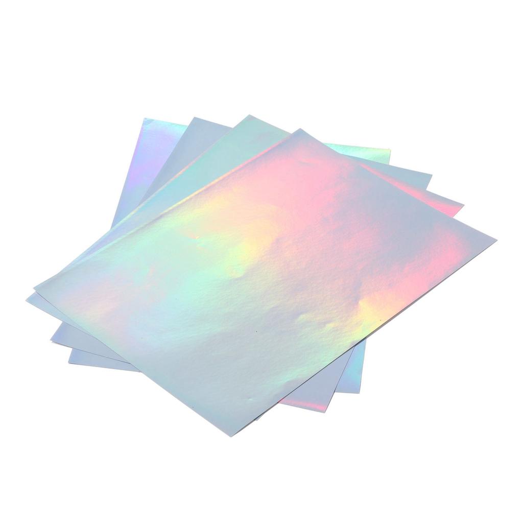 22 Sheets A4 Printable Holographic Sticker Paper Water Proof Inkjet Printer Holographic Stick Adhesive Paper