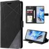 Case for Xiaomi Redmi Note 12 Pro 5G - eFConnection - Black Leather Effect - Magnetic Closure