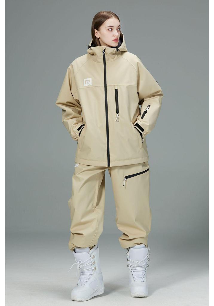 Unisex Windproof Warm Ski Suit Set for Outdoor Skiing (Single & Double Board, Plus Size Available)