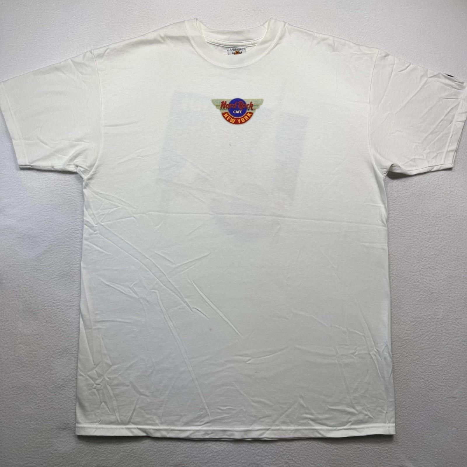 

Vintage 90s Hard Rock Cafe New York King Kong White Heavy T Shirt NOS Sz XL M