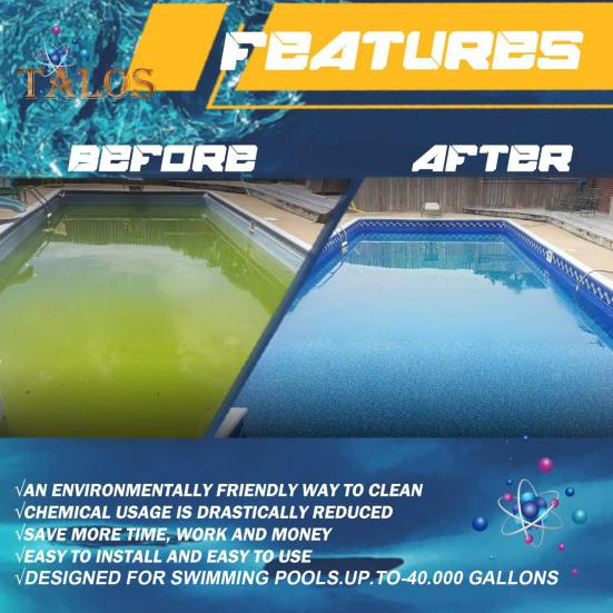 1Pc/2Pcs 4ch4002-R Swimming Pool Cleaner Replacement Chamber for Hybrid Swimming Pool Treatment System Pool Ionizer for Above-Ground Pool Hot Tub Spa