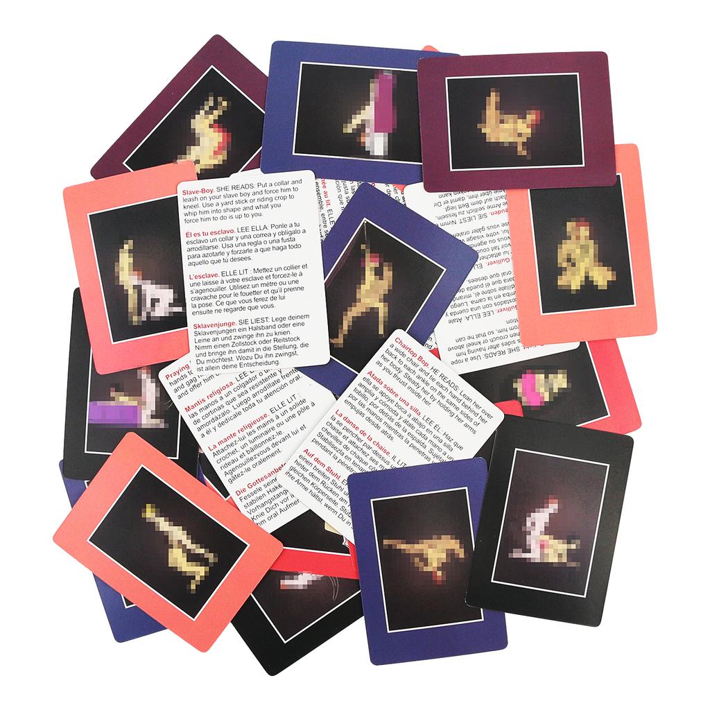 Adult Couple Sex Pose Card, Fun Card, Crazy Couple Bedroom Game, Promoting Emotions and Arousing Desire