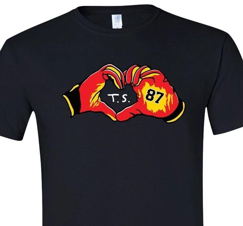 Kelce - 87 - Heart Gloves with T Swift Initials - Chiefs - KC - Free Shipping XS