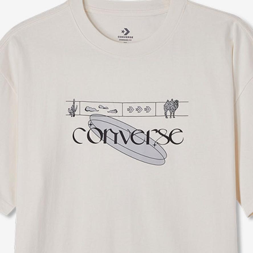 Converse Logo T-Shirt Asia Sizing 'White' Unisex 10024870-A01