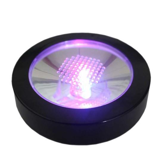 LED Leuchtender Tassenuntersetzer Induktion Rund Blinken Werbung Bar Ktv Party Club
