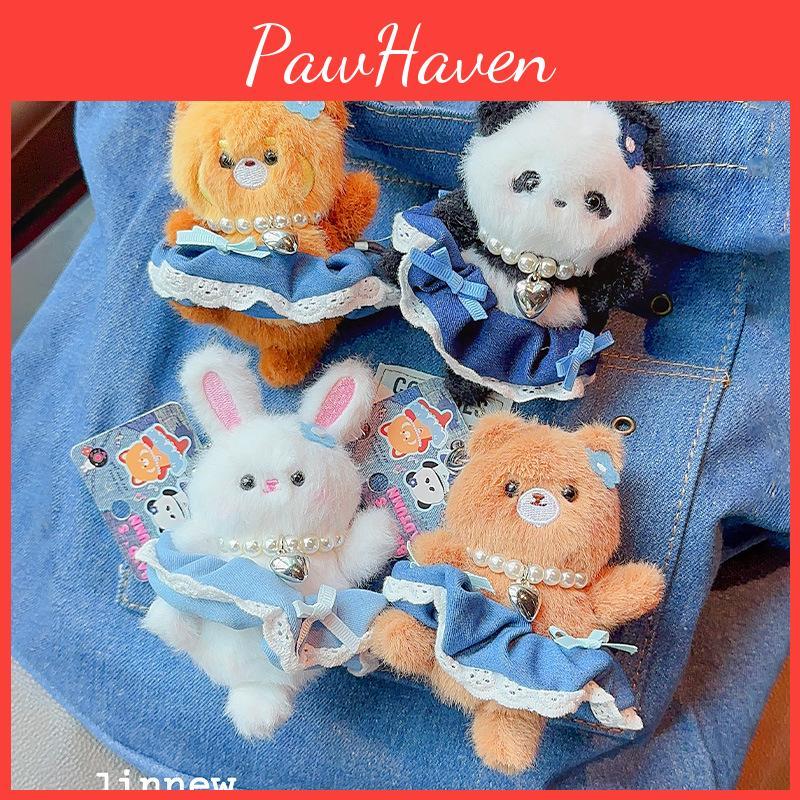 Plush Keychain Playful With Cartoon Dancing Animals Perfect For Key Accessories