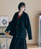 Malen Unisex Oxford Bomber Jacket Black