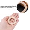 50 Stück Holz Handgefertigt DIY Holz Holzringe Unfertige Oberfläche Rund Unfertige Holzringe 50MM Holzkreise DIY Bastelbedarf