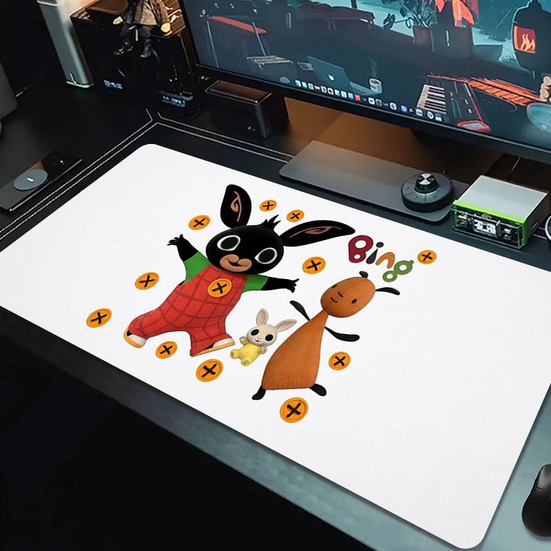 Bing Large Size Mouse Pad Large Gaming Table Cushion Non-slip Laptop Tablet Big Mousepad XXL Mat Mini PC Playmat With Lock Edge