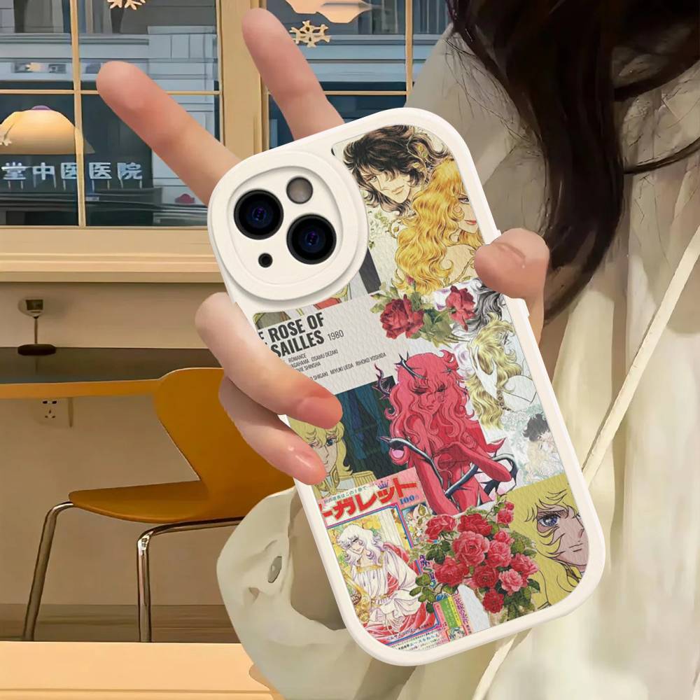 Classic Anime The Rose Of Versailles Phone Case For IPhone 16 15 14 13 12 11 Pro Max Plus Leather Cover