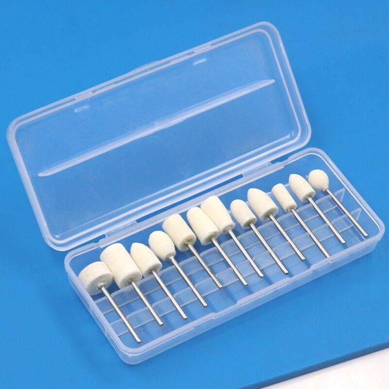 

Набор из 12 шерстяных насадок для лака для ногтей, шерстяной лак для ногтей, инструмент для полировки ногтей 2,35 мм, аксессуары для чистки белый