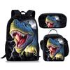 Jurassic World Dinosaurus Rugzak Set 3 Delen Student Schooltas Lunchtas Etui