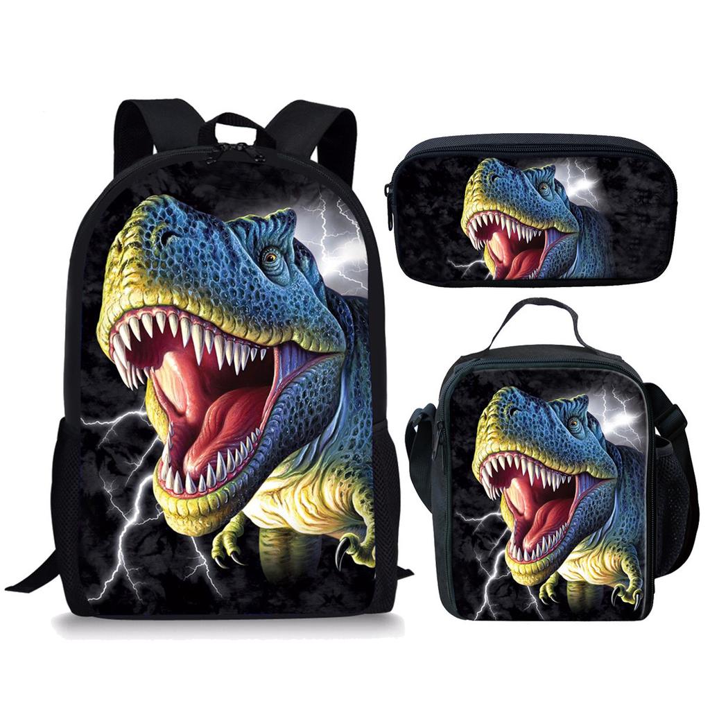 Jurassic World Dinosaurus Rugzak Set 3 Delen Student Schooltas Lunchtas Etui