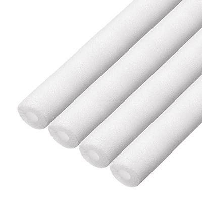 Uxcell Foam Tubes, 1 X 3 X 100cm, Hollow Polyethylene Pool Noodle Pipe Covers for Pipe Protection and Heat Retention, White, 4-Pack