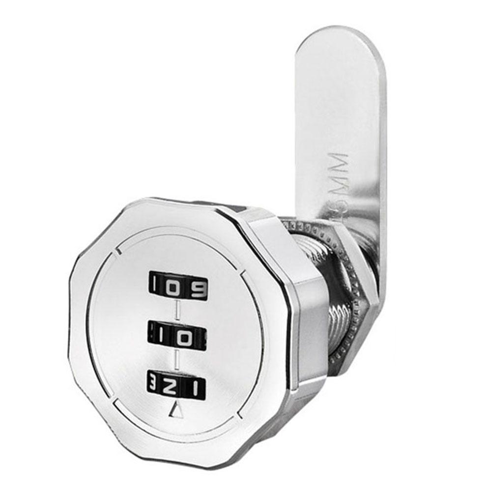 3 Digit Combination Password Box Lock 20mm Smart Cam Code Lock Zinc Alloy For Mailbox Cabinet Door Security Hardware