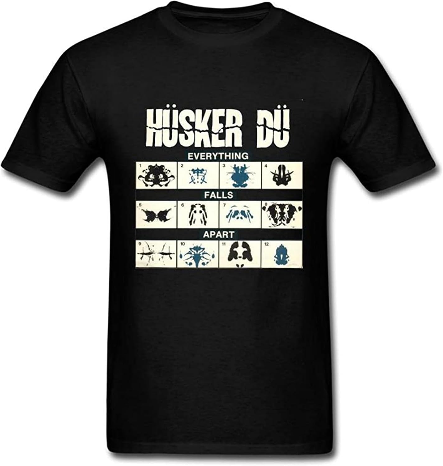 Men s Husker Du Everything Falls Apart T Shirt Black XS чёрный