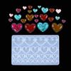 3 Size Love Heart Silicone Mold Pendant Casing Molds for Handmade DIY Resin Jewelry and Gift Making