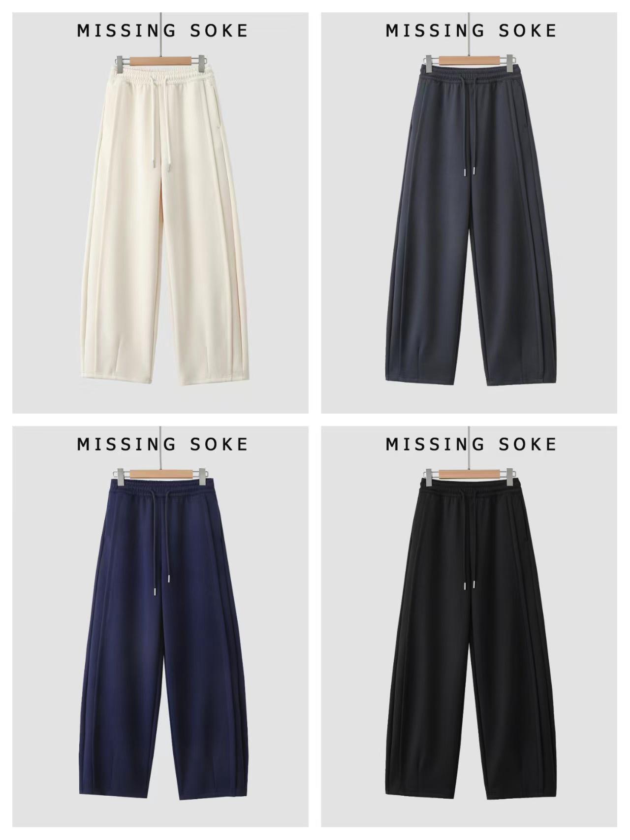 2026 Spring/Summer Women s Loose Casual Drapey Trousers - Relaxed Fit Extra Large темно-синий