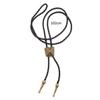Golden Ties for Men American Cowboy Garment Accessory Tie Adjustable Bull Head Western Cowboy Bolo Tie Pendant Necklace