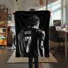 Michael Olise Bedrukte Flanellen Deken, zachte plaid voor slaapkamerbank, wasbaar, voetbalfan merchandise, geweldig cadeau.