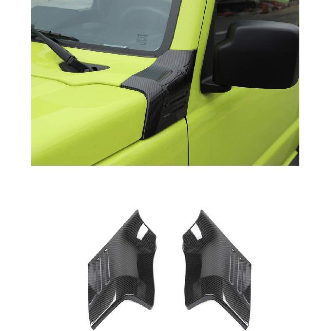 Carbon Fiber Car Cowl Body Armor Cover Corner Guard Trim For Suzuki Jimny 2019+