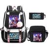 Peripheral Printed Children'S Backpack Large-Capacity Primary And Secondary School Student Leisure Schoolbag Three-Piece Set