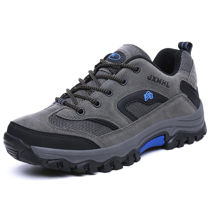 Autumn and Winter Men's Low-top Non-slip Outdoor Hiking Shoes Large Size Casual Walking Shoes Breathable Travel Shoes Hiking Shoes