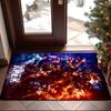 1PC Red Black Apex Rug Game Carpet, Floor Mat for Bedroom Living Room Entryway Rug, Home Decor Idea Gift for Christmas birthday
