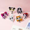 6 Pezzi Kawaii Anime The Powerpuff And Girls Serie Spilla Acrilica Personaggio Cartone Animato Carino Stampa Creatività Distintivo Zaino Fai da Te