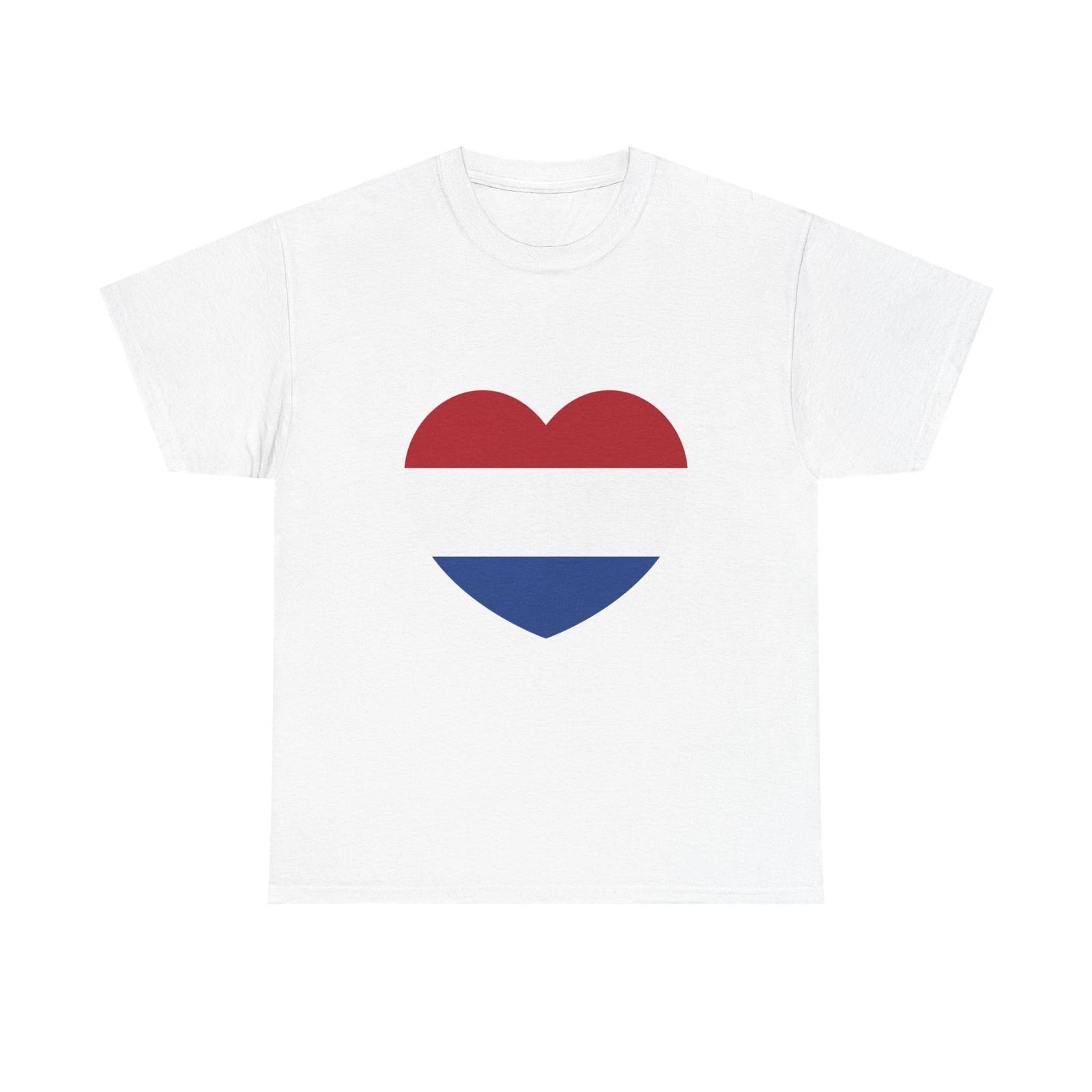Heart Flag of the Netherlands - T shirt 4XL