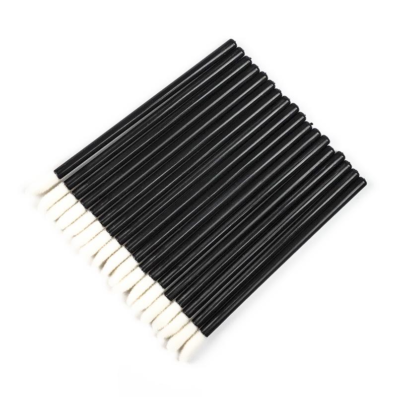 High Quality Disposable Gloss Scrub Lip Brushes Flat Brush Style Made From Durable Nylon