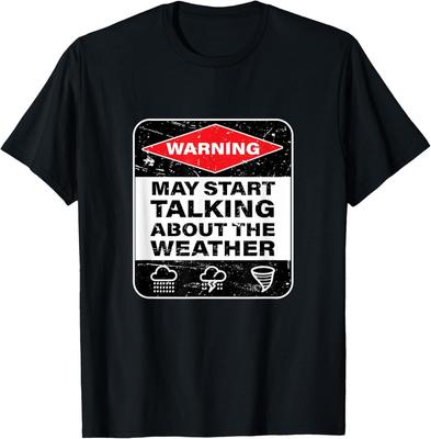 Avertissement Météo Orages Pluvieux Drôles Météorologie T-shirt Unisexe