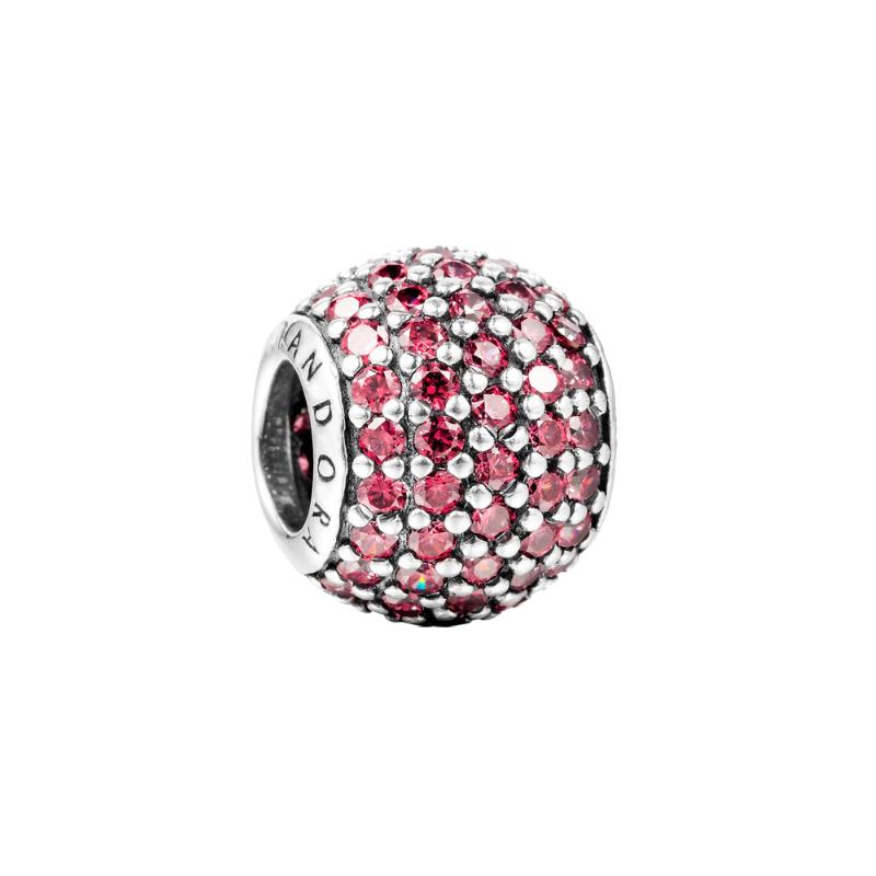 Pandora Funkelnder synthetischer Zirkonia-Anhänger Damen Rot 791051CZR