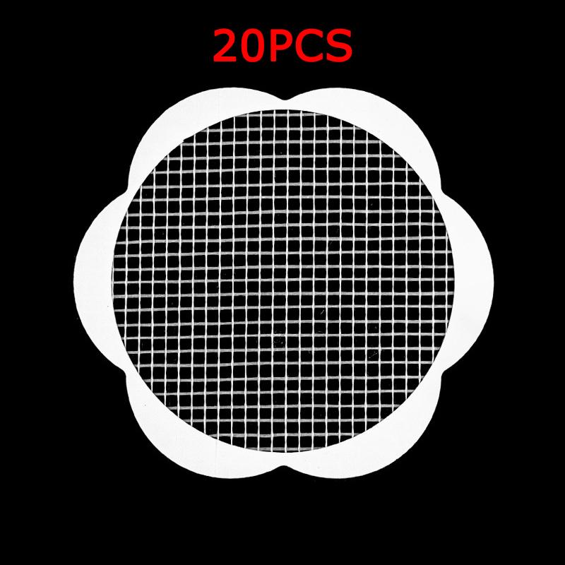 WTEMPO 20PCS 4 Styles Disposable Bathroom Shower Floor Drain Cover Hair Catcher Anti Clogging Filter Mesh Stickes