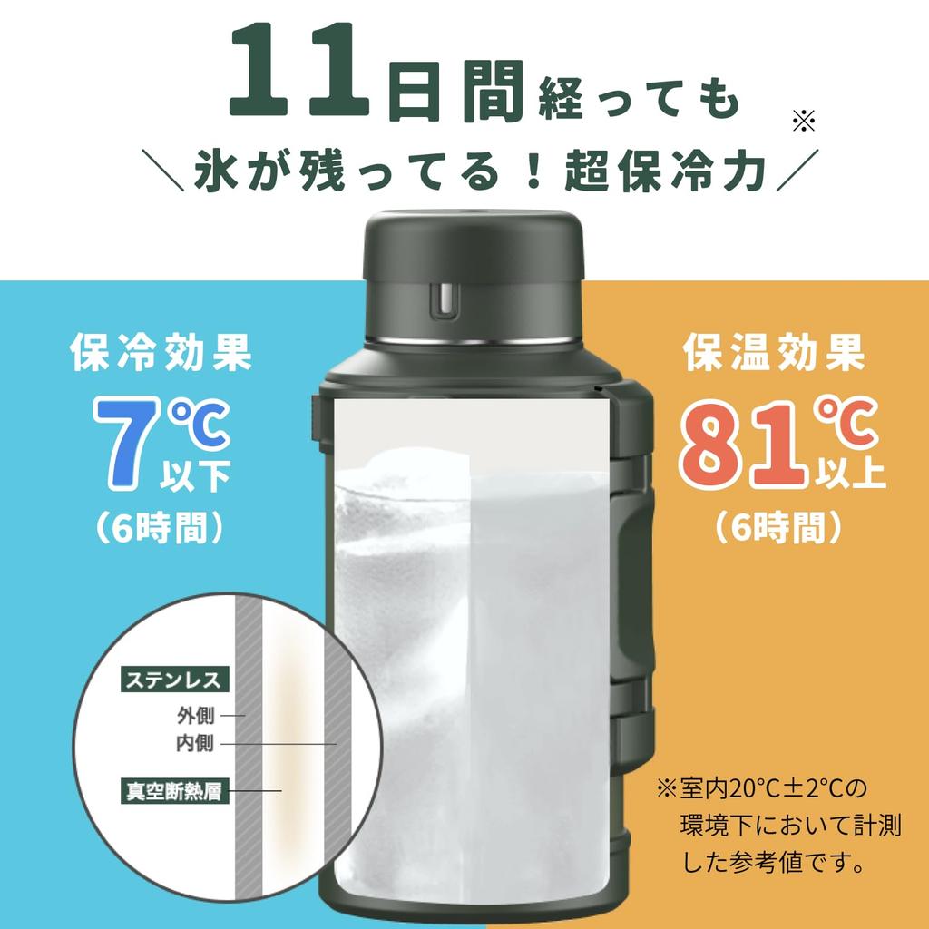 Pojemnik Paw 4L Woda Duży Termiczny Stal Nierdzewna Dżug Ciepło Khaki Butelka, Butelka, Pojemność, Izolacja, Butelka, Butelka, Sport, Na zewnątrz,