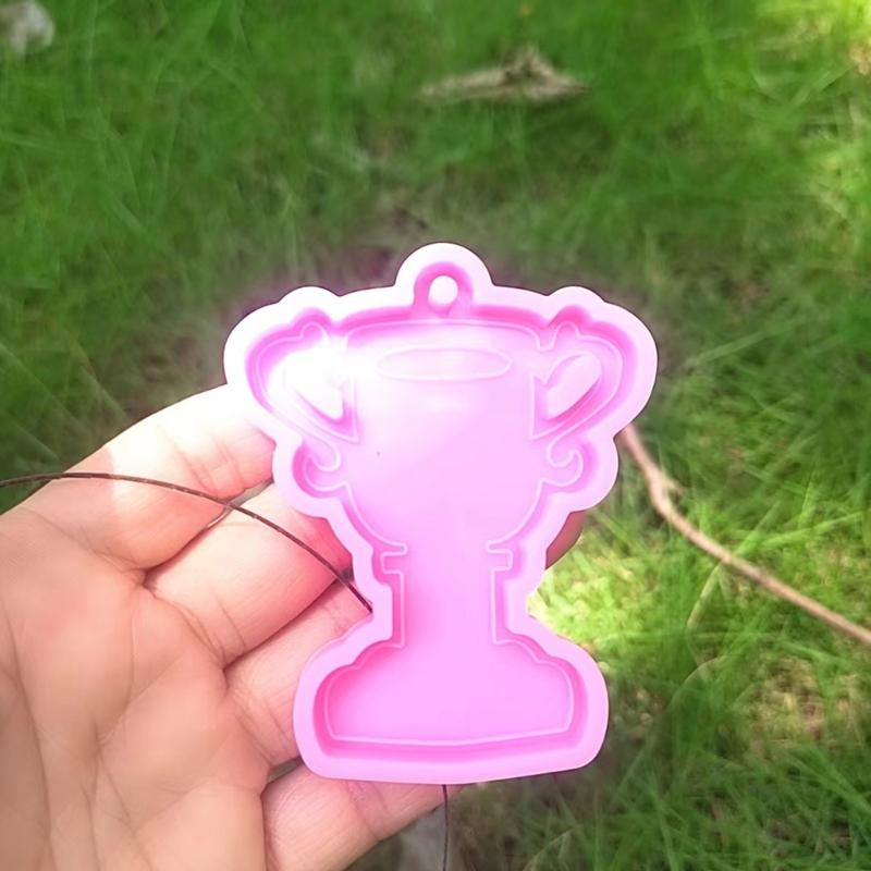 Resin Jewelry Molds,Keychain Resin Mold Trophies Silicone Mold for Resin Pendants Charm Keychain,Earrings,Jewelry Making