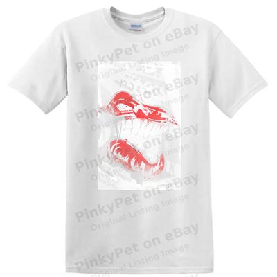 Rote Lippen Schnurrbart Grafik T-Shirt Lustiges T-Shirt Einzigartiges Geschenk für Sie