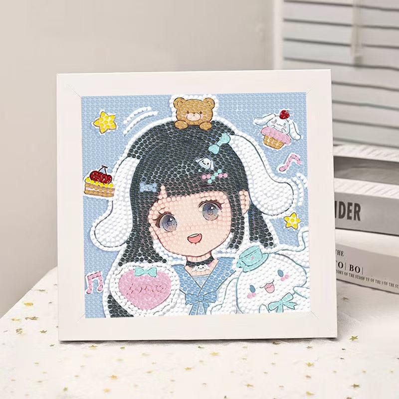 High-End Diamond Painting Diy Van Gogh Starry Sky Cat Creative Handmade Toy Table Decoration Diamond Painting With Frame